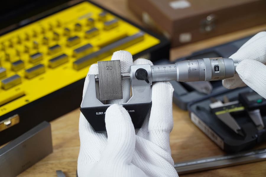Calibración de micrómetro